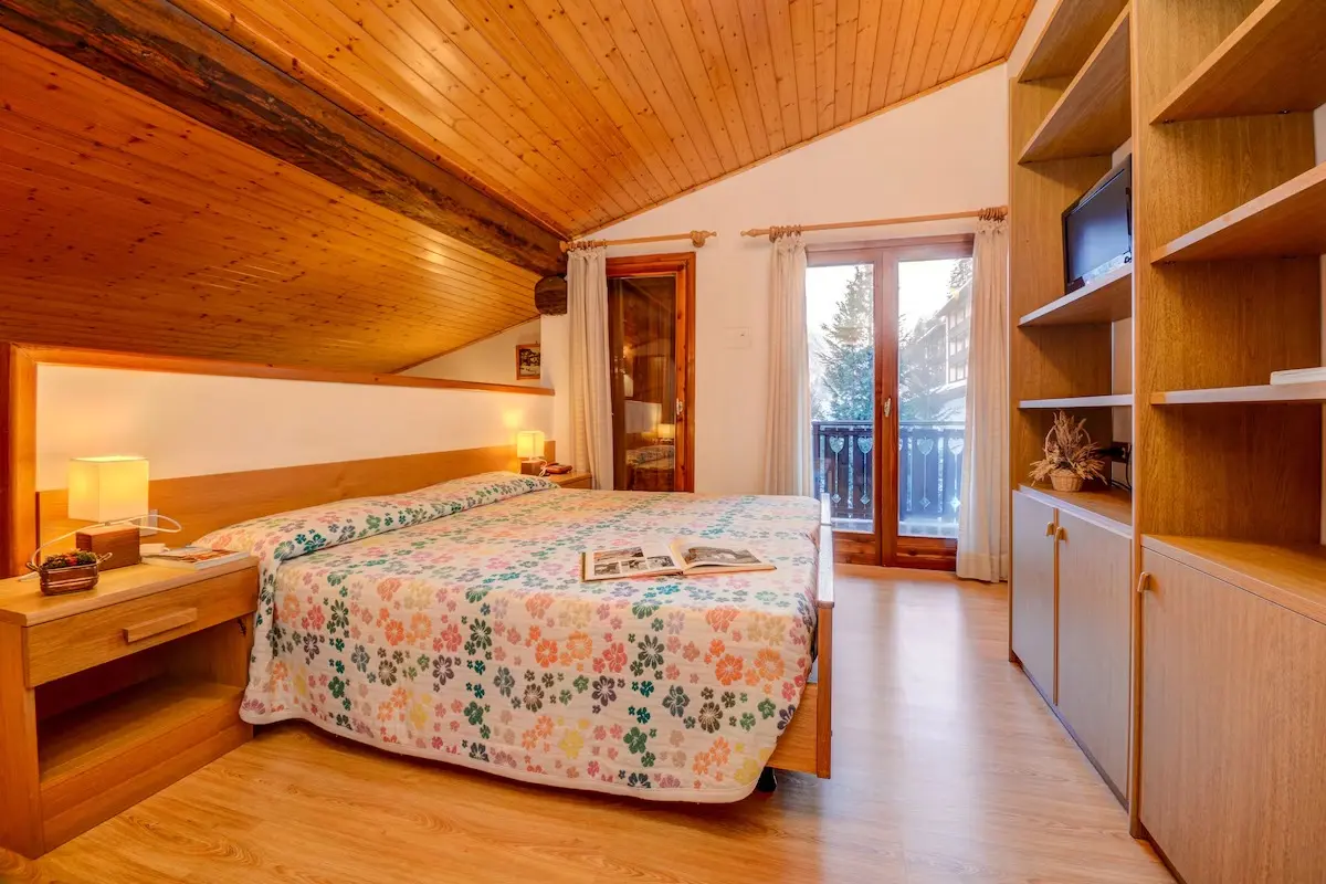 Camera dello chalet con balcone